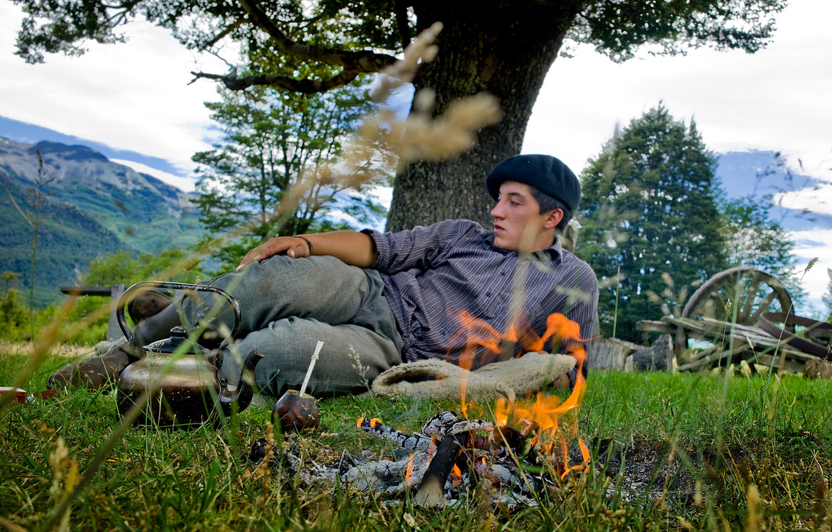 A young gaucho rests after a day of measuring saplings with researchers. His father and grandfather burned the trees in the region to make way for grazing, but his generation of Patagonian’s is now a part of protecting the forests and helping them to regenerate to encourage other forms of economy like tourism.